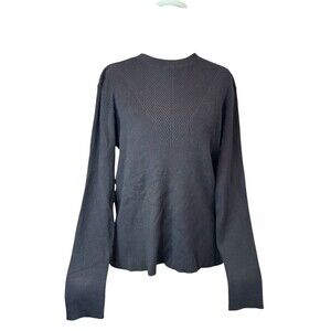 Nine West Sweater Size XL Black Long Sleeve Pullover Knit Top NWT
